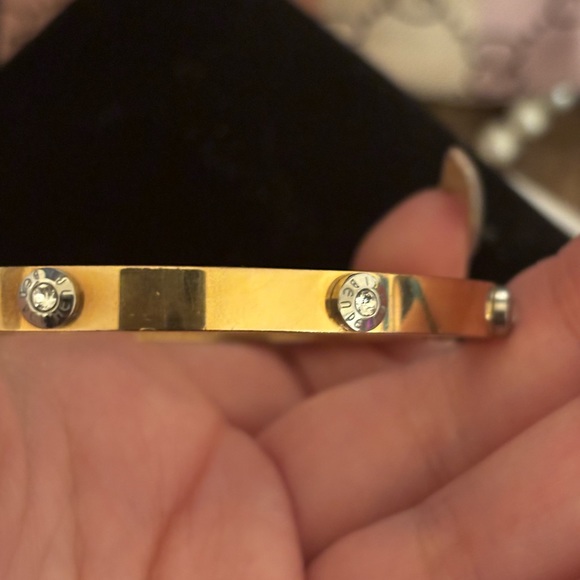 Henri Bendel Gold Bangle Bracelet - Picture 5 of 6